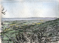 Outside the north wall of Cortona near San Maghuerita